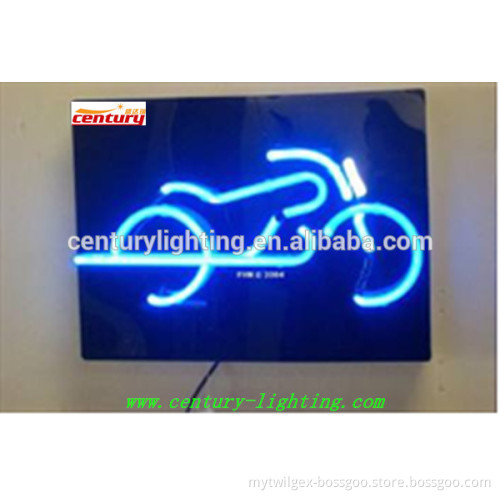motorcycle neon sign